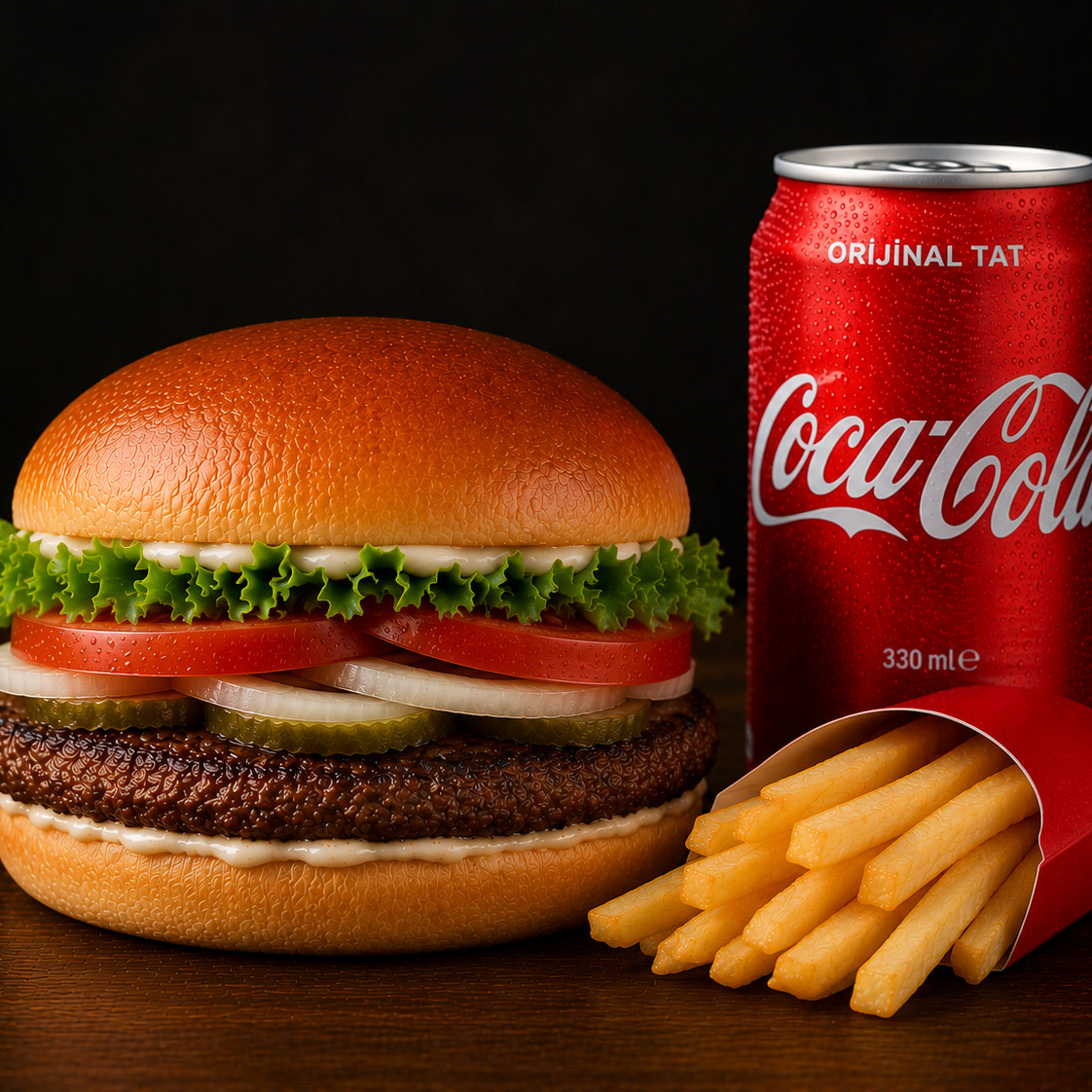Klasik Burger Menü ( Coca cola )