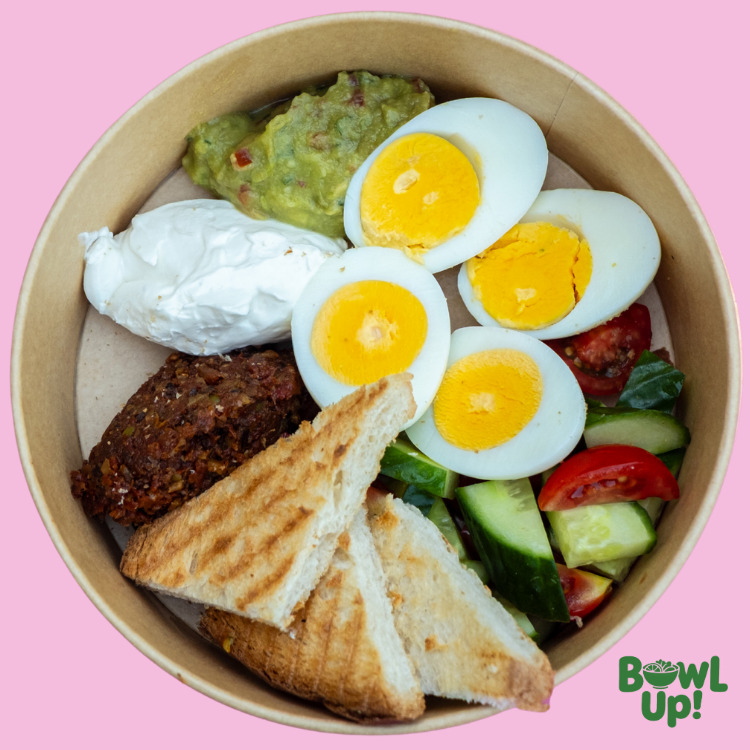 Haşlanmış Yumurtalı Kahvaltı Bowl