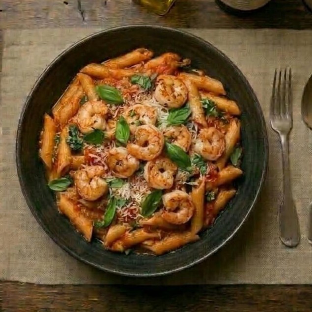 Akdeniz Karidesli Penne