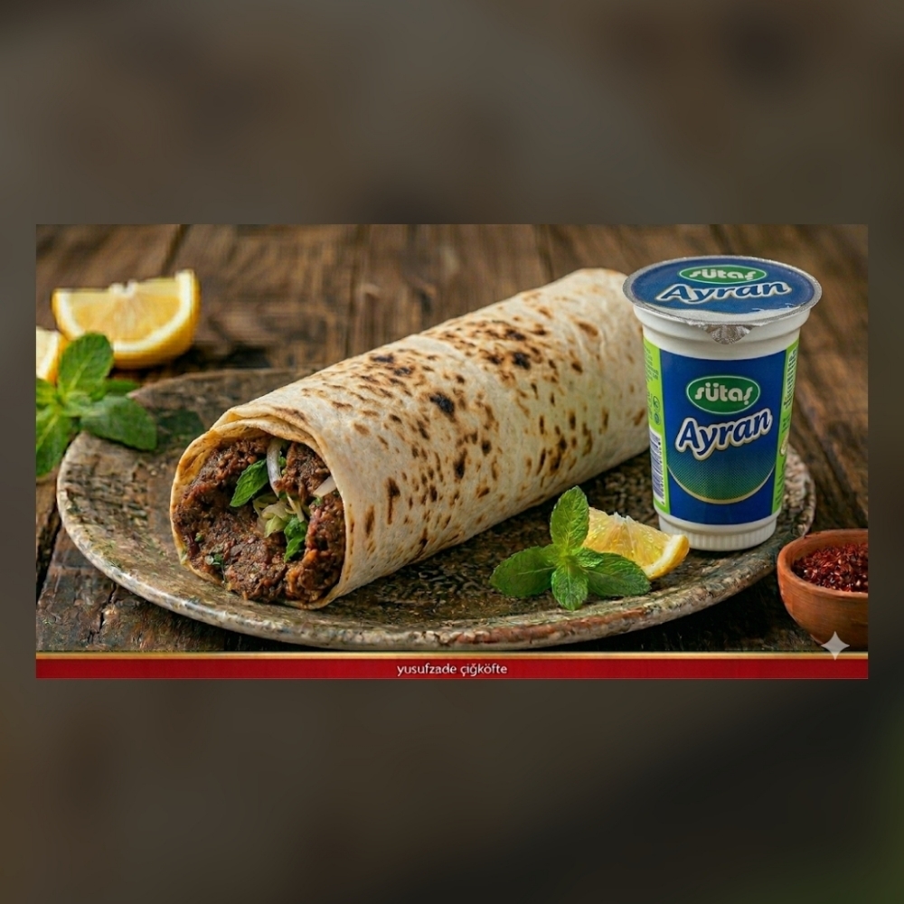 Mega Dürüm (150 gr) + Küçük Ayran