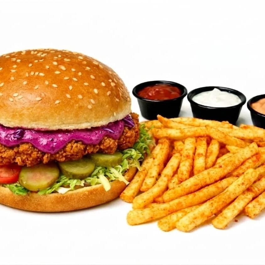 Mor Lahanalı Tavuk Burger