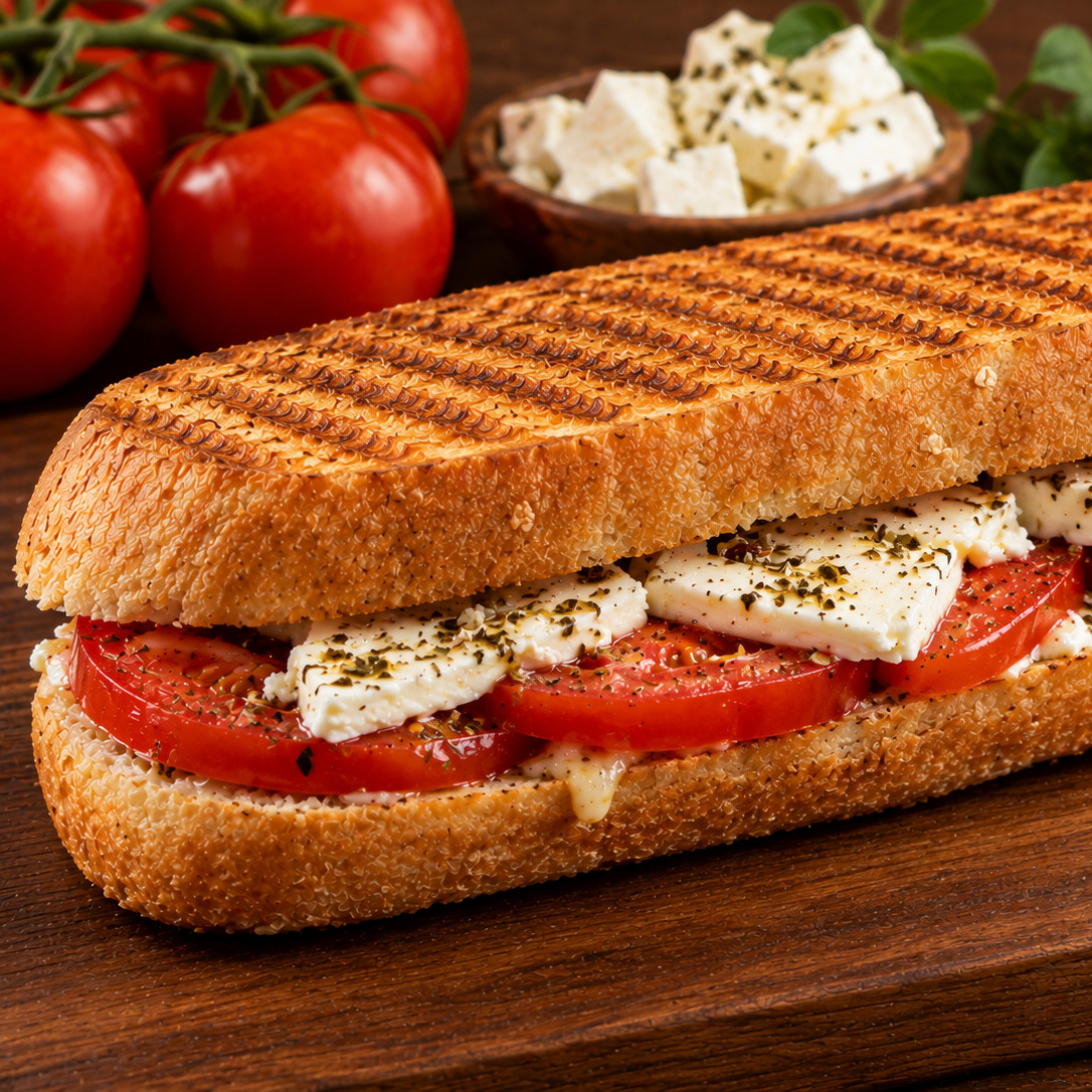 Beyaz Peynir Domatesli tost