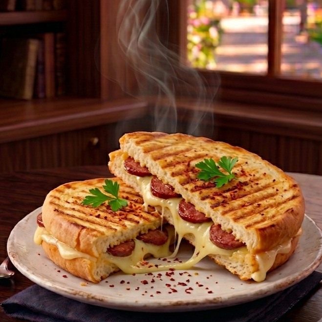 Sucuklu Kaşarlı Tost