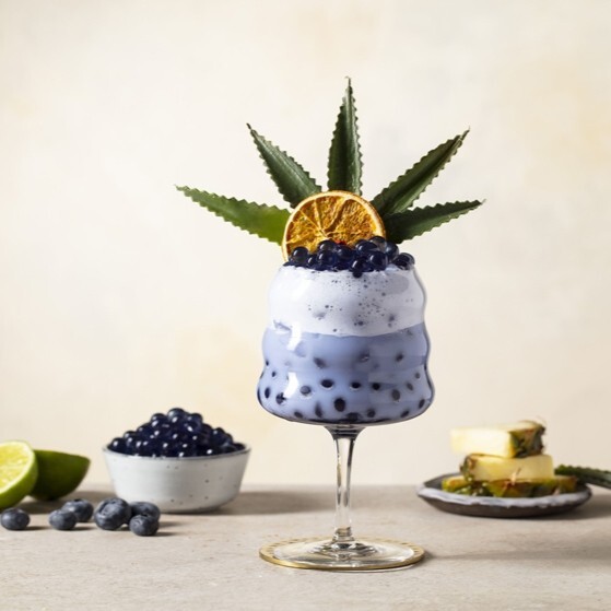 Yaban Mersinli Bubble Milk Tea