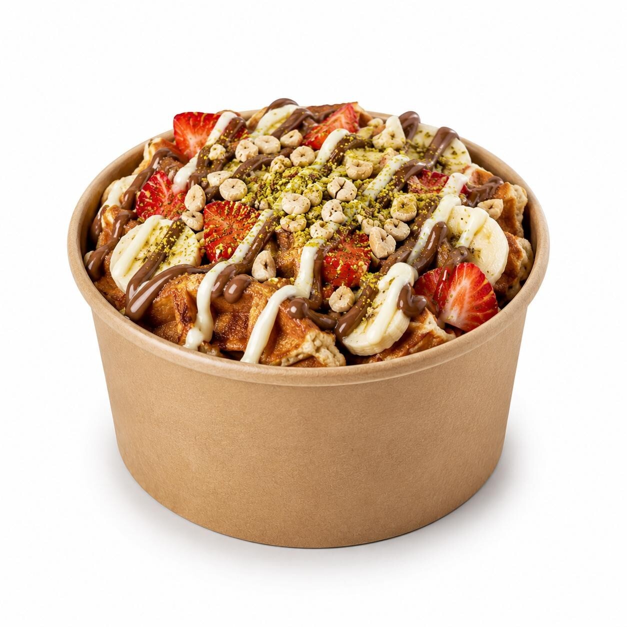 2'li klasik Waffle-kova + Litre İçecek