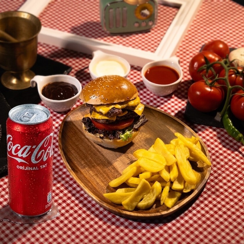 Double Burger Menü