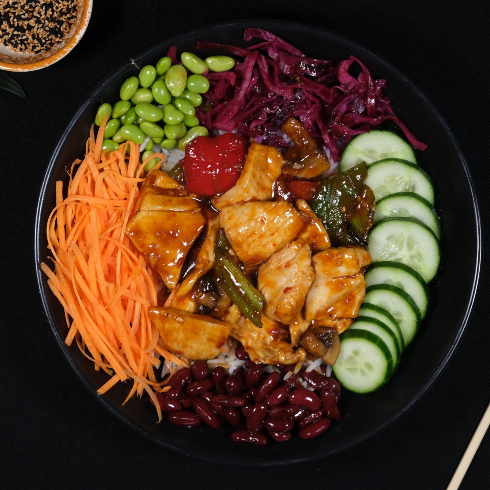 Chili Garlic Chicken Bowl