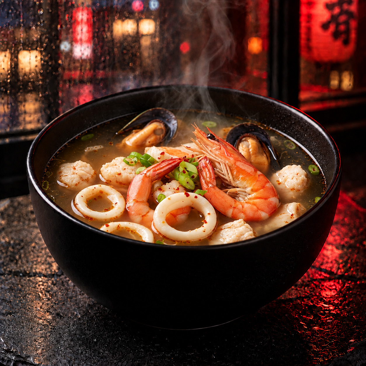 Deniz Mahsulleri Çorbası / Seafood Soup