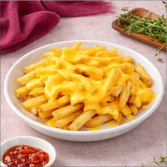 Kızarmış Baharatlı Cheddarlı Patates