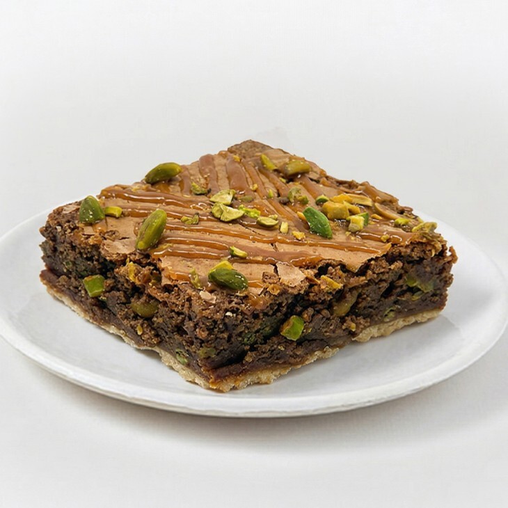 Caramel Pistachio Brownie