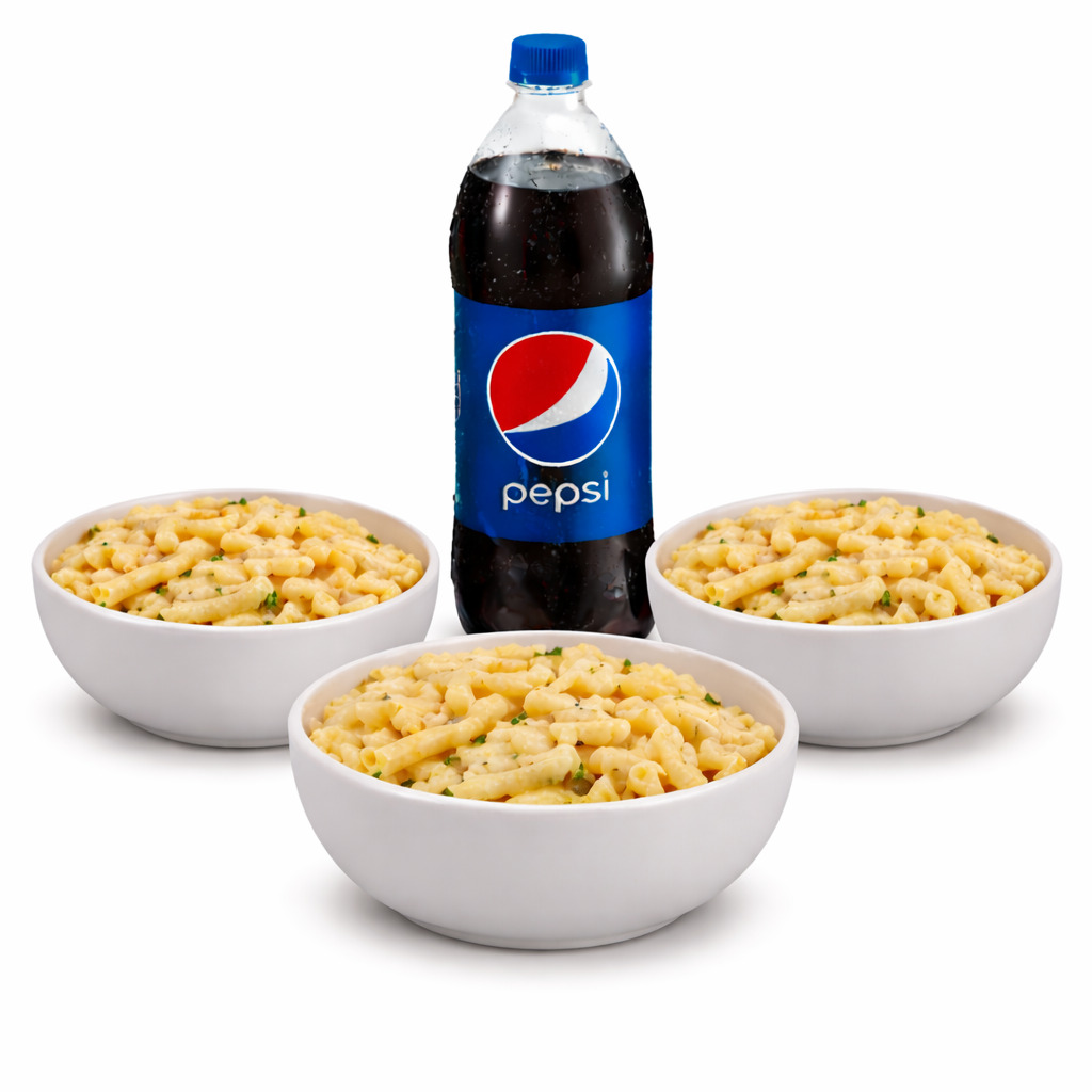3'lü Kremalı Makarna Menü