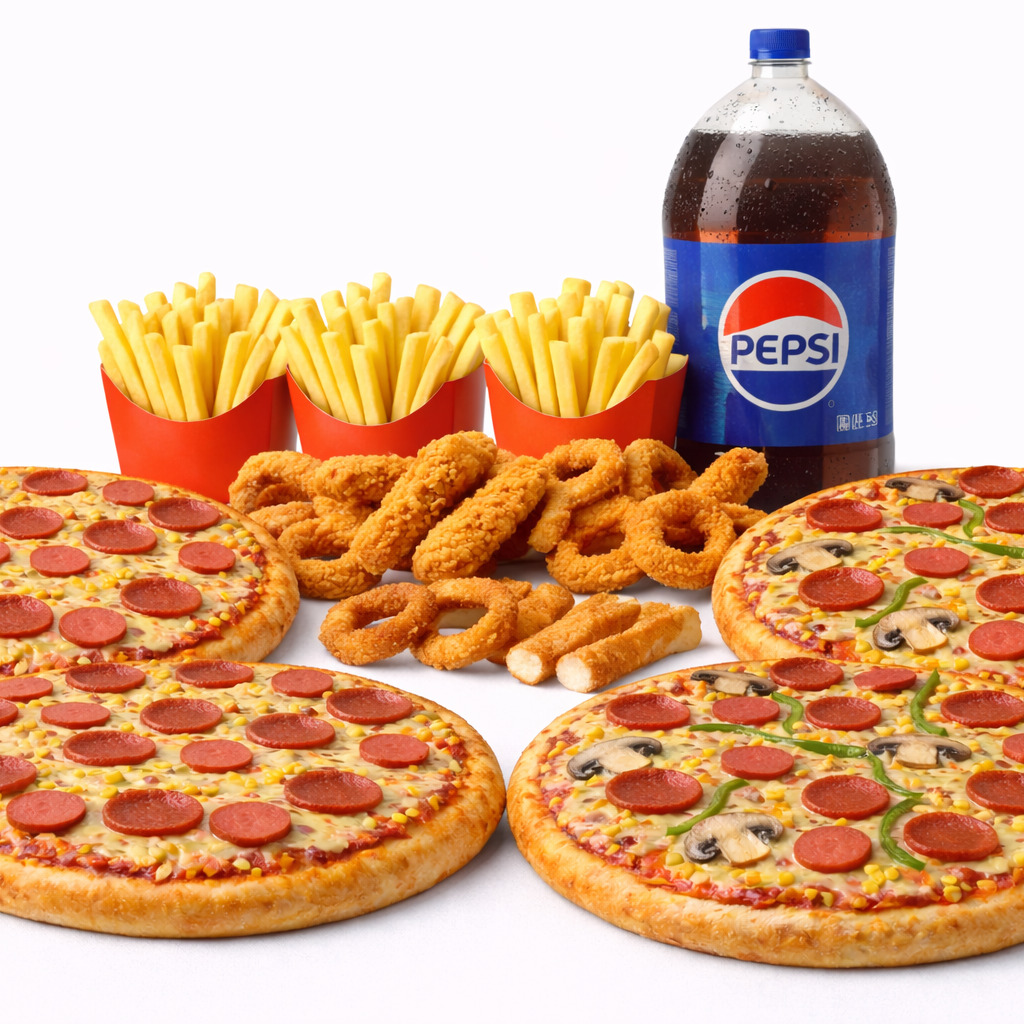 Mega Büyük Boy Pizza Menü