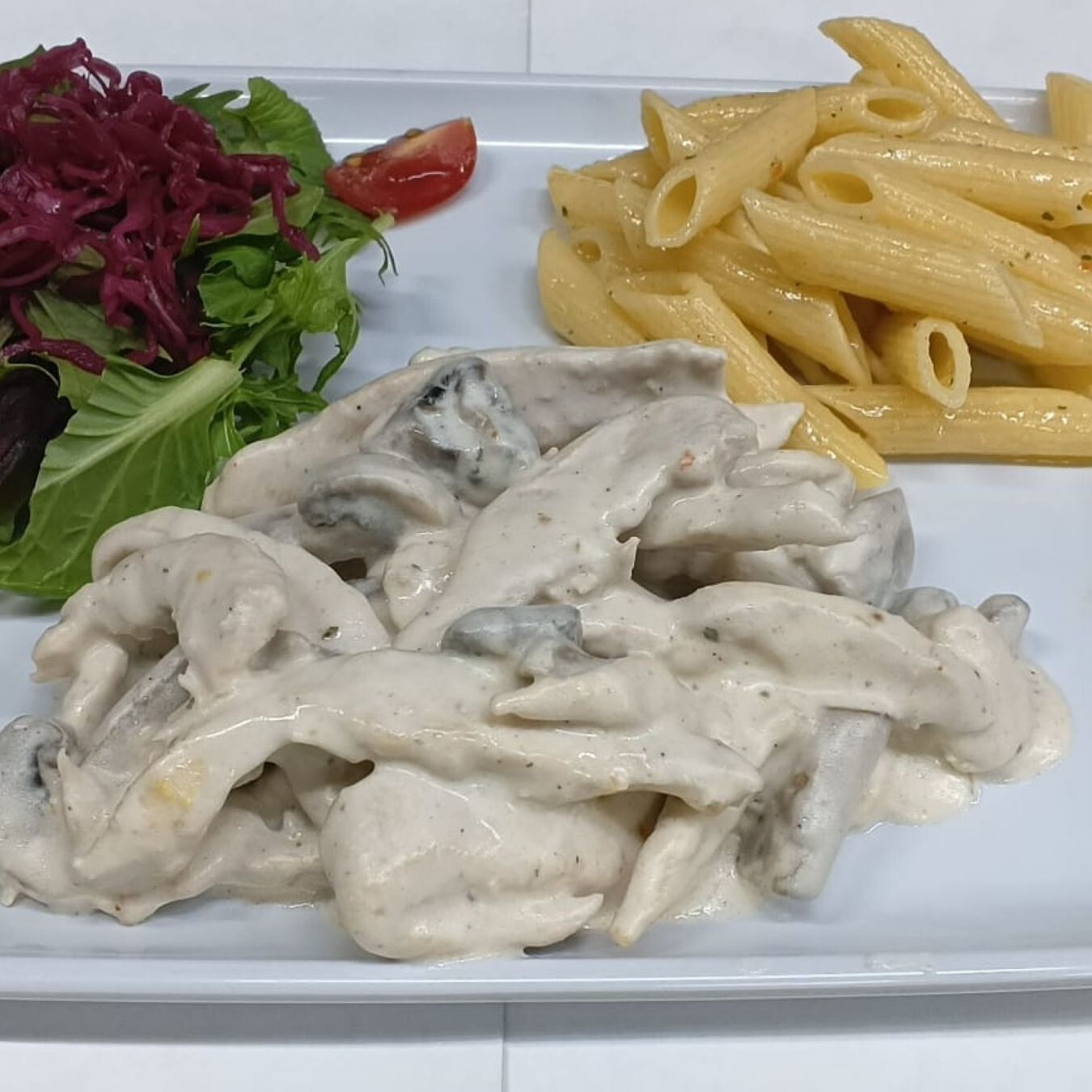 Kremalı Mantarlı Chicken