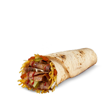 Acı Soslu Dürüm Et Döner