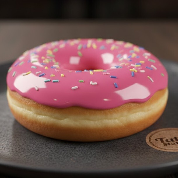 Pink Glaze Donut