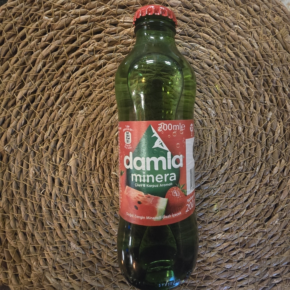 Damla Minera Doğal Maden Suyu Çilek Karpuz