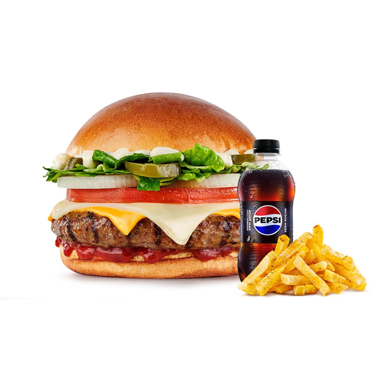 Acılı Deluxe Burger Menü