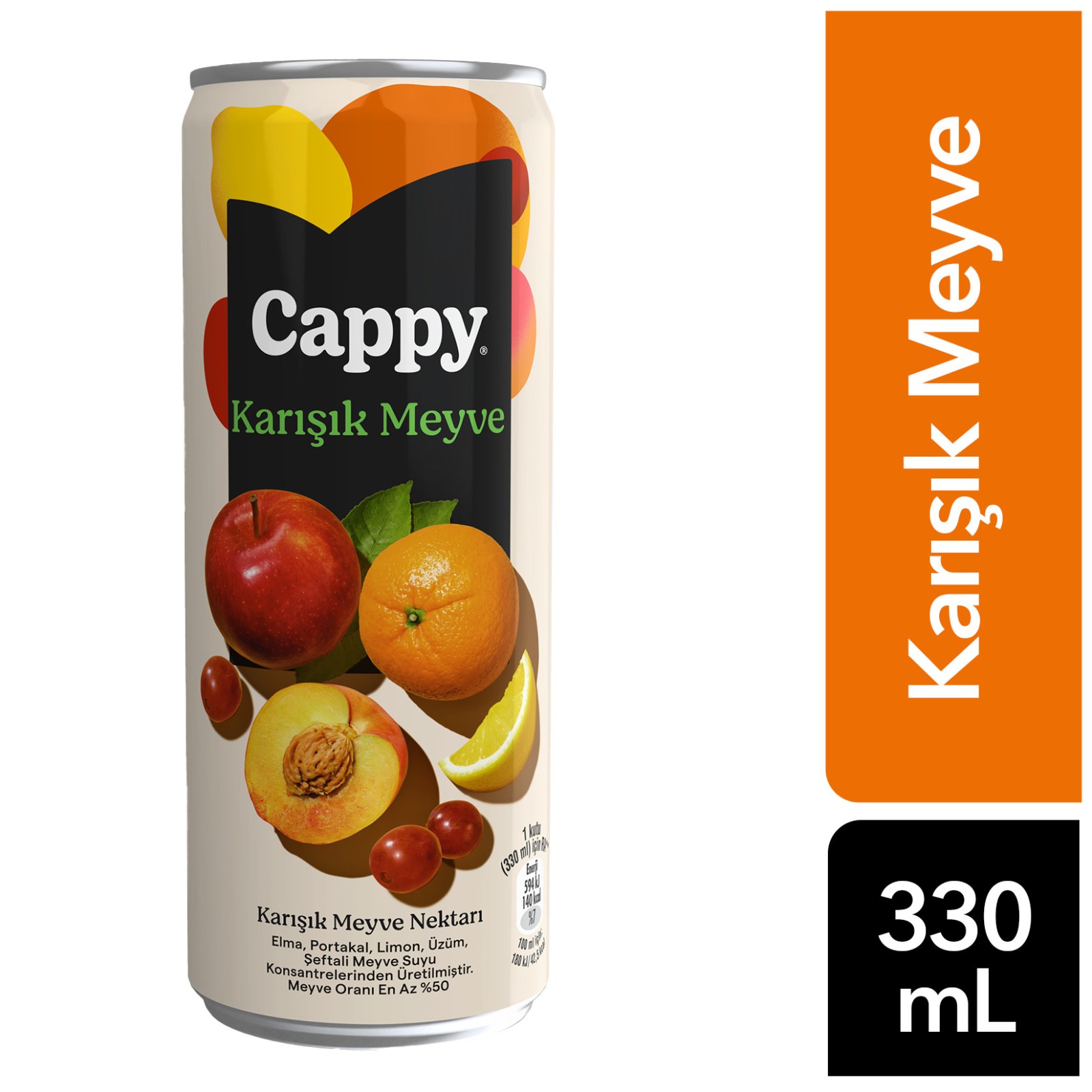 Cappy Karışık Meyve Nektarı Kutu 330 ML
