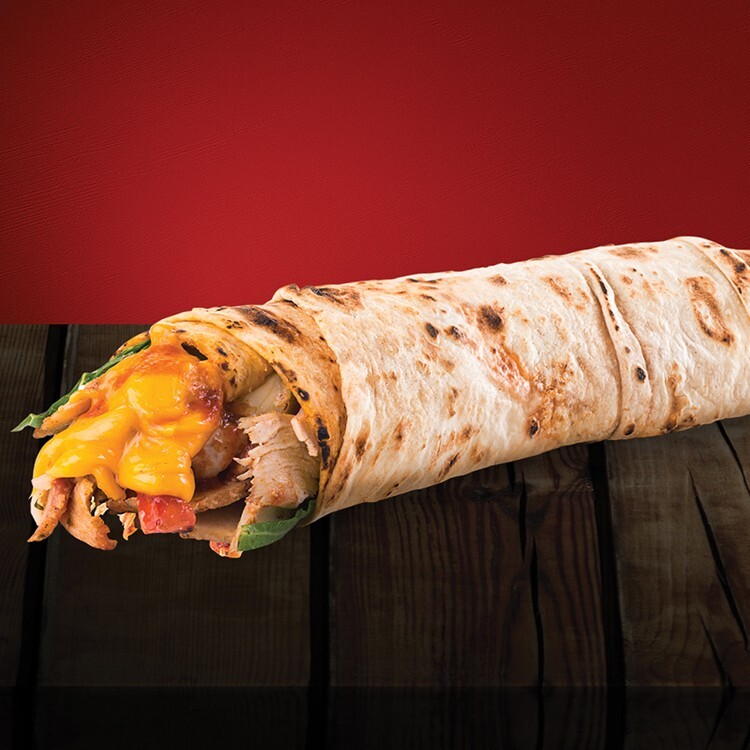 Dois Cheddar Tavuk Dürüm (1,5 Porsiyon)