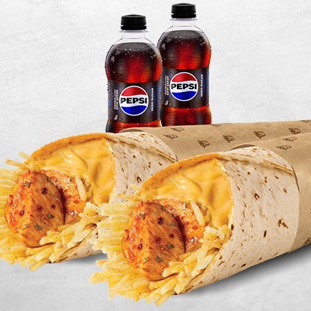 2'li Efsane Cheddar Lezzetli Menü