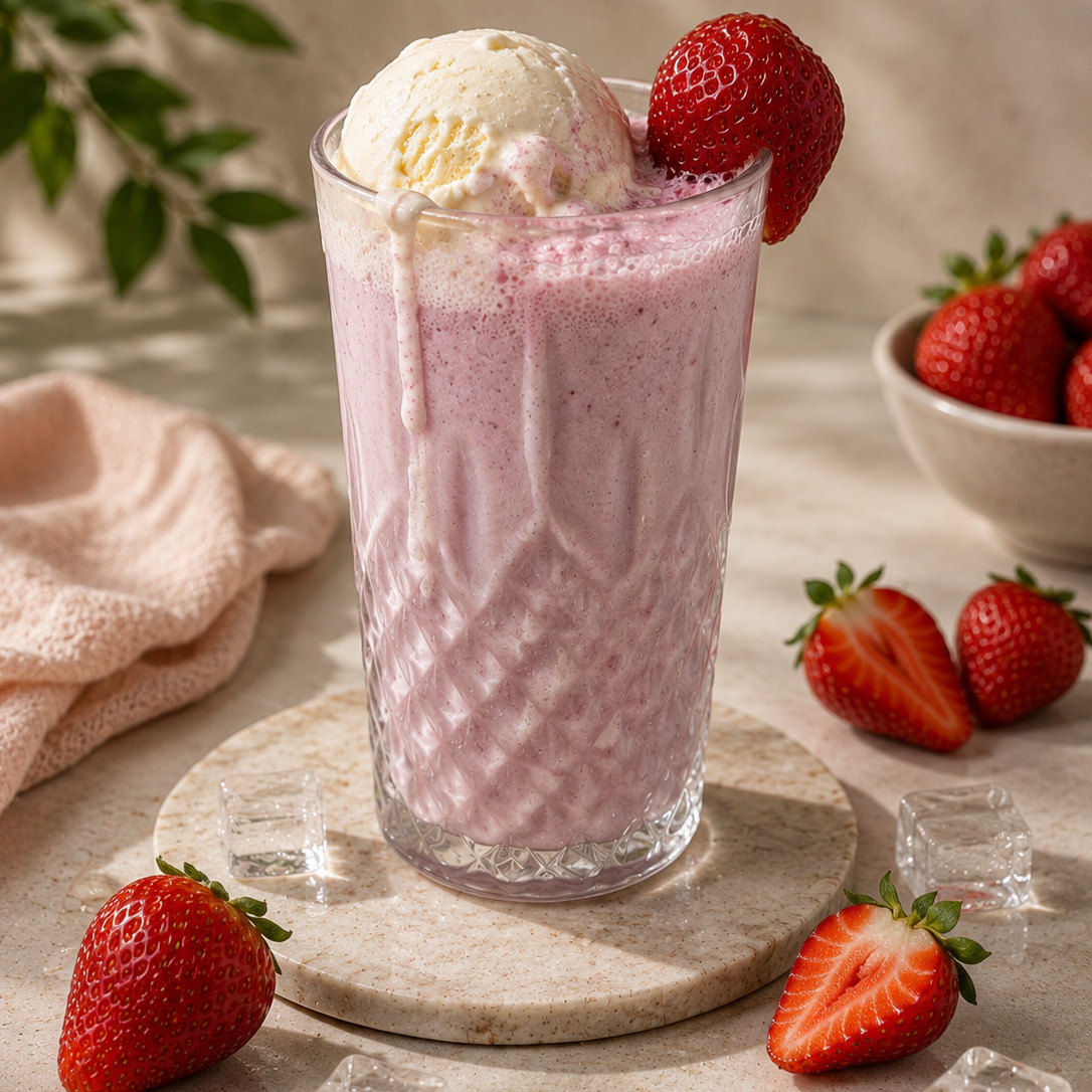 Çilekli Milkshake