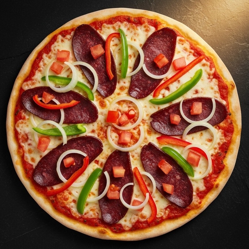 Pastırmalı Büyük Boy Pizza