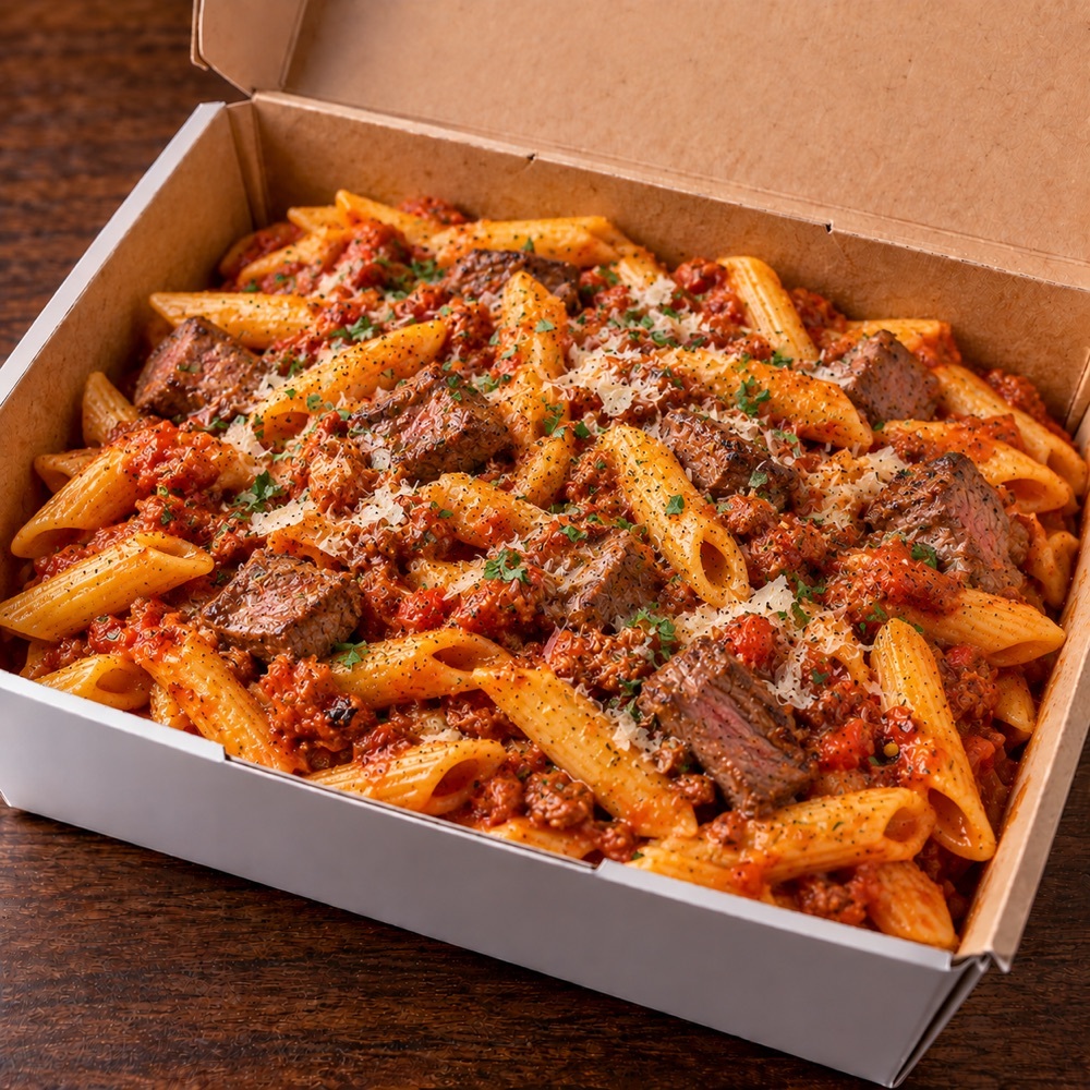 Pesto Meat Penne