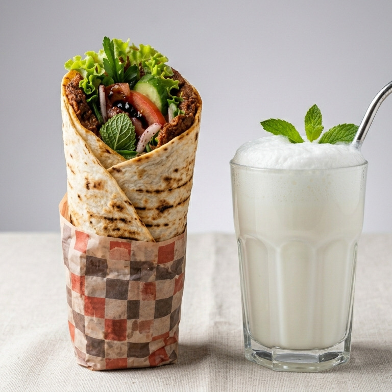 Çiğ Köfte Dürüm & Ayran Menü
