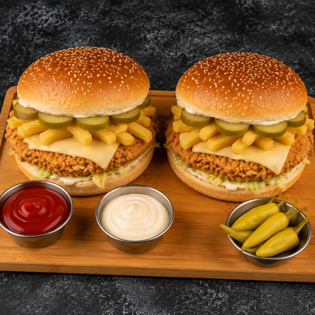 2'li Tavuk Burger 100 gr