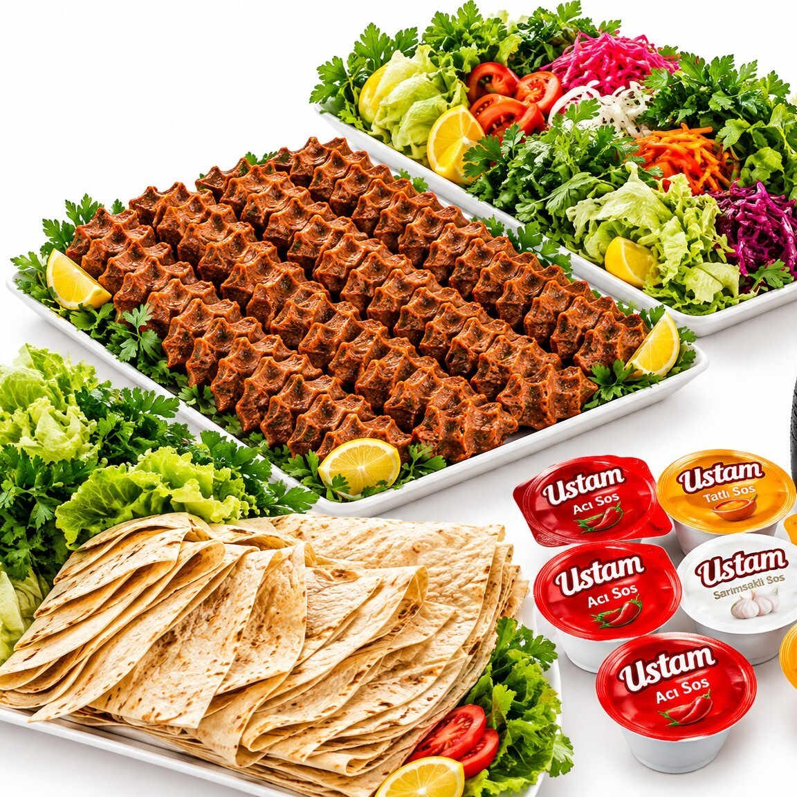 Parti Boy Çiğ Köfte (1 kg. + 500 gr.)