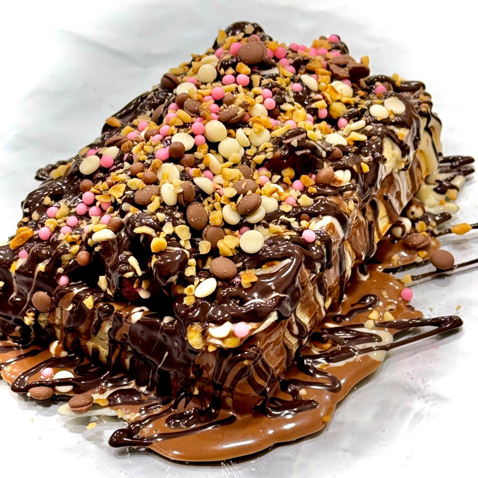 Bitter Çikolatalı Waffle (Büyük Hamur)