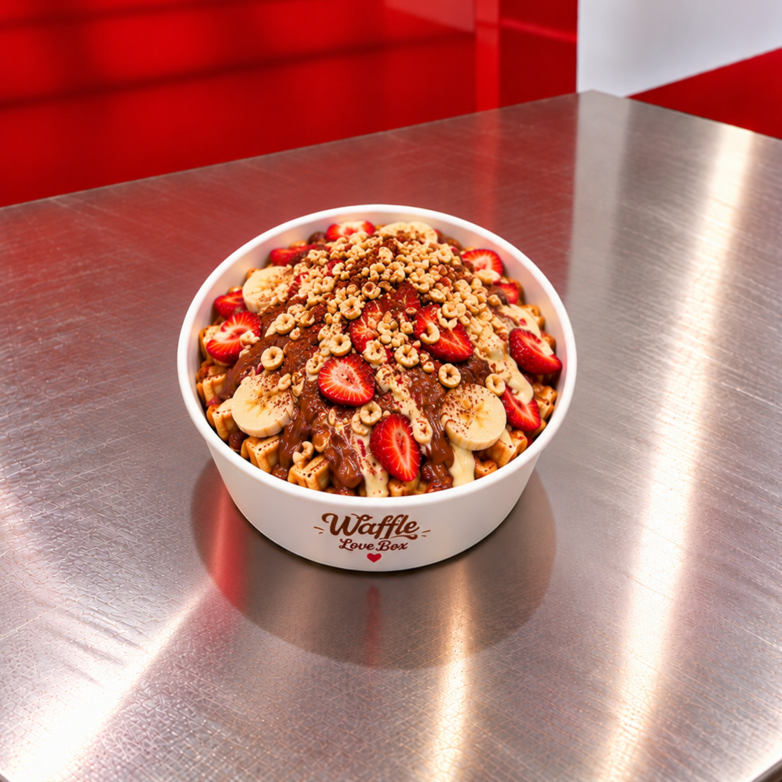 Love Tiramisu Bowl Waffle (Büyük Hamur)