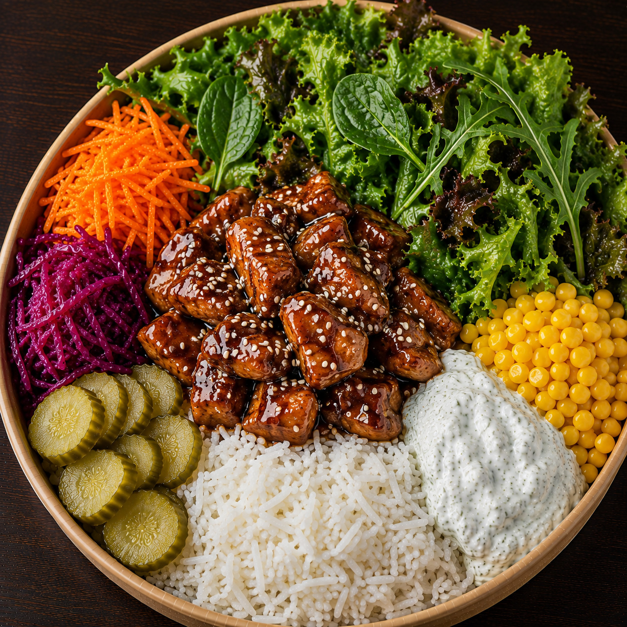 Teriyaki Soslu Chicken Basmati Bowl