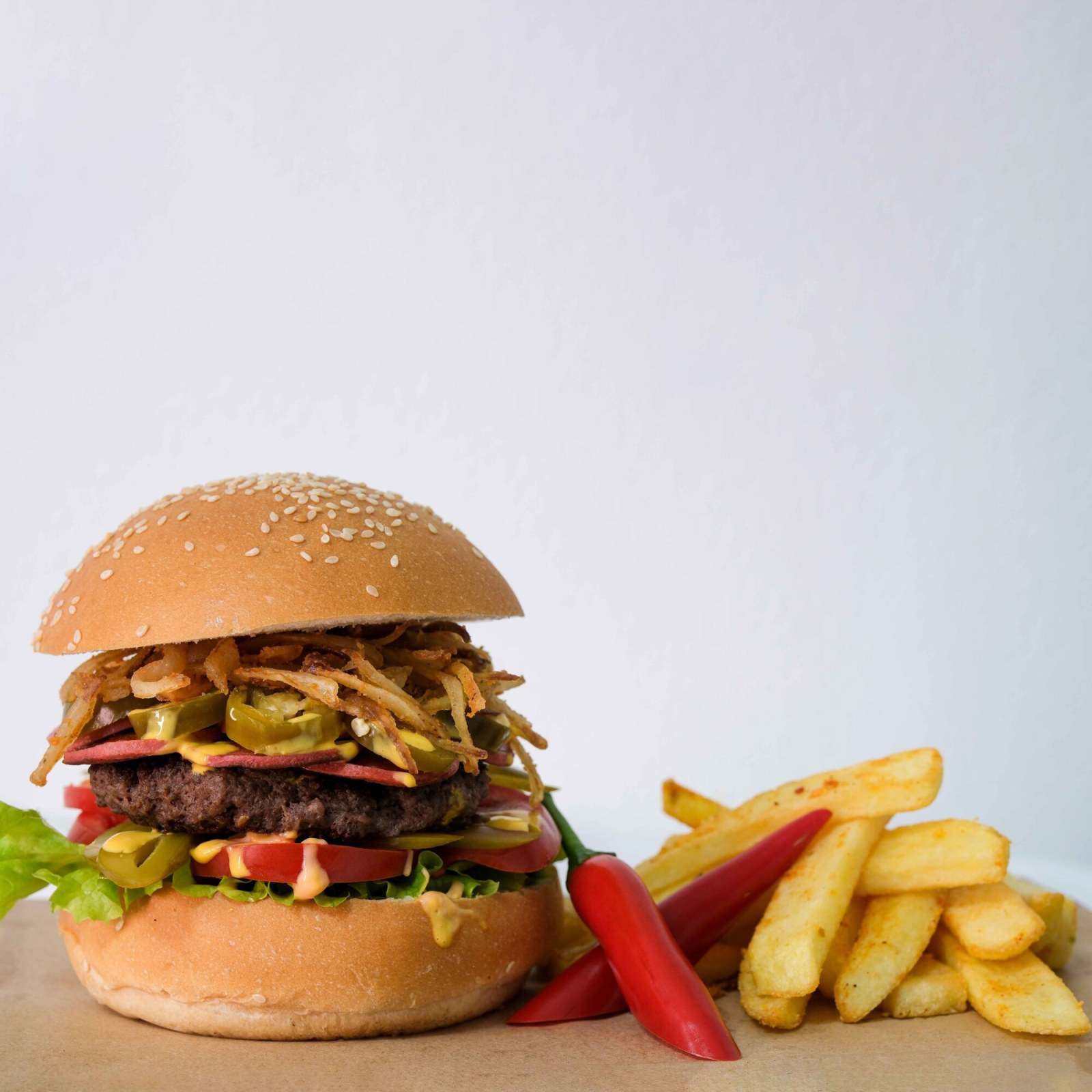 Diavolo Burger Menü