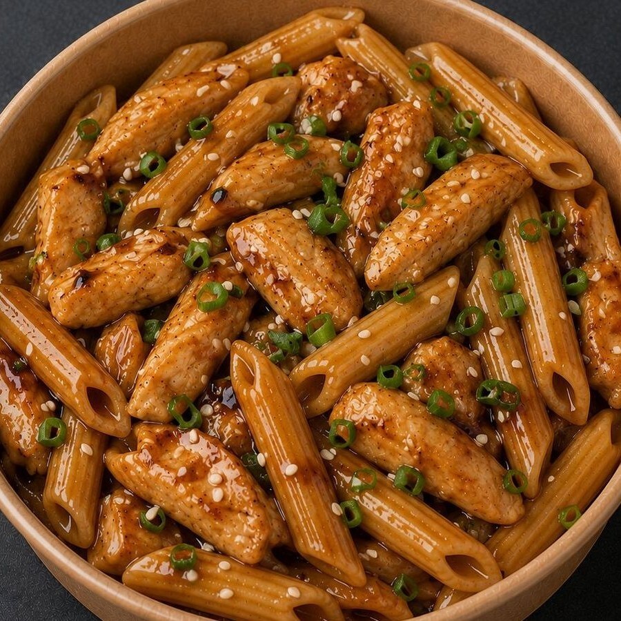 Teriyaki Soslu Makarna