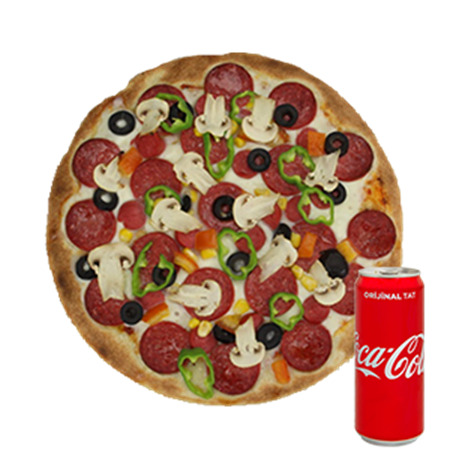 Twister Pizza Menü(küçük boy pizza+kutu kola