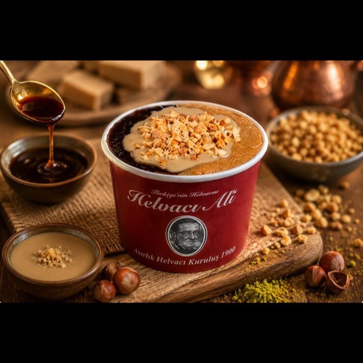 Sade & Çikolatalı İrmik Helvası Dondurmasız (Extra boy 260 gr)