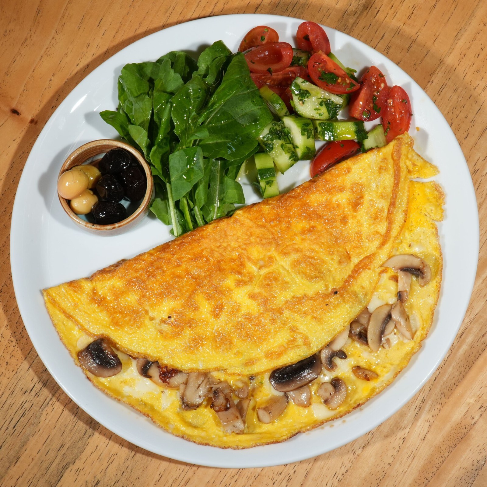 Kaşarlı ve Mantarlı Omlet