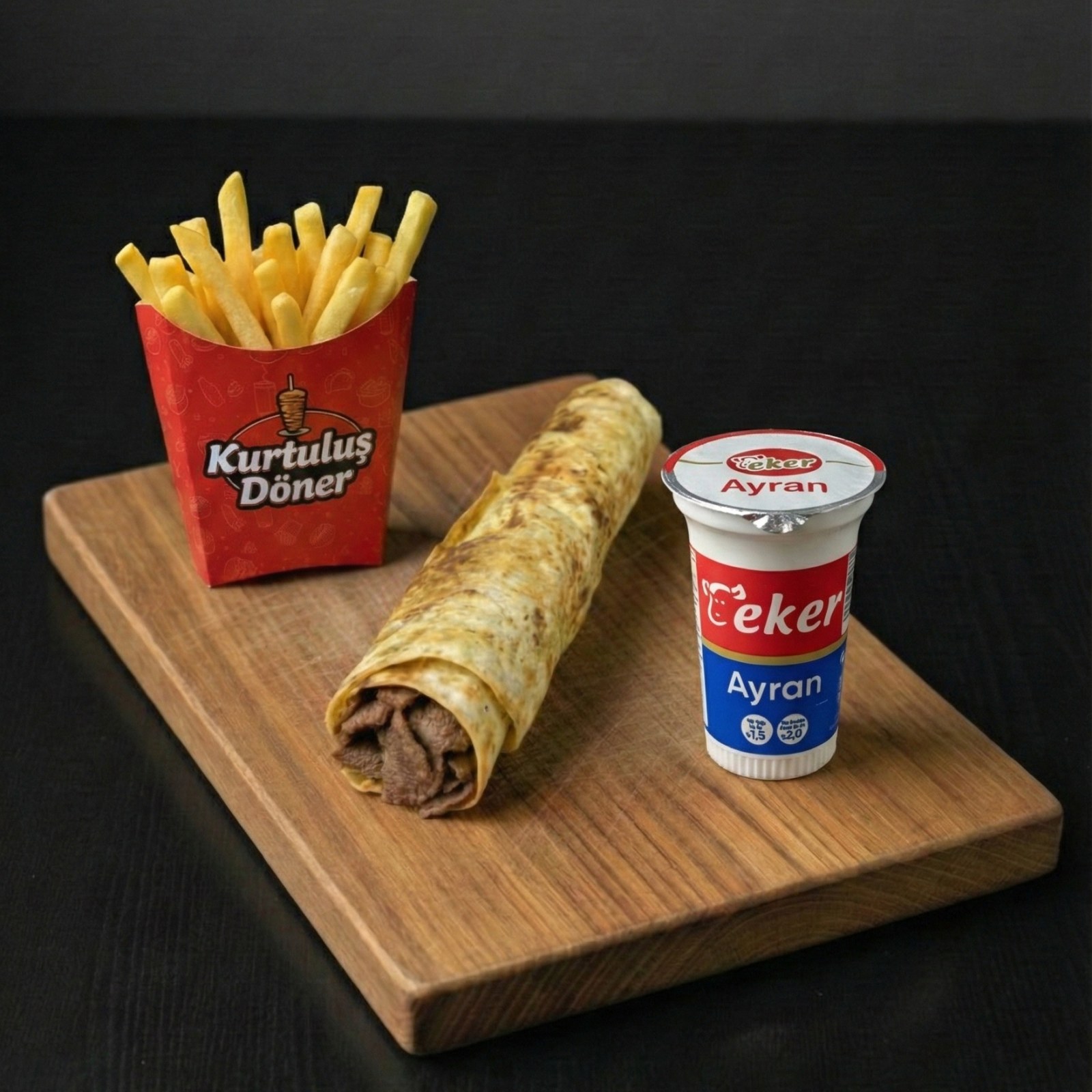 Kurtuluş Döner Et (Medium) Dürüm Menü