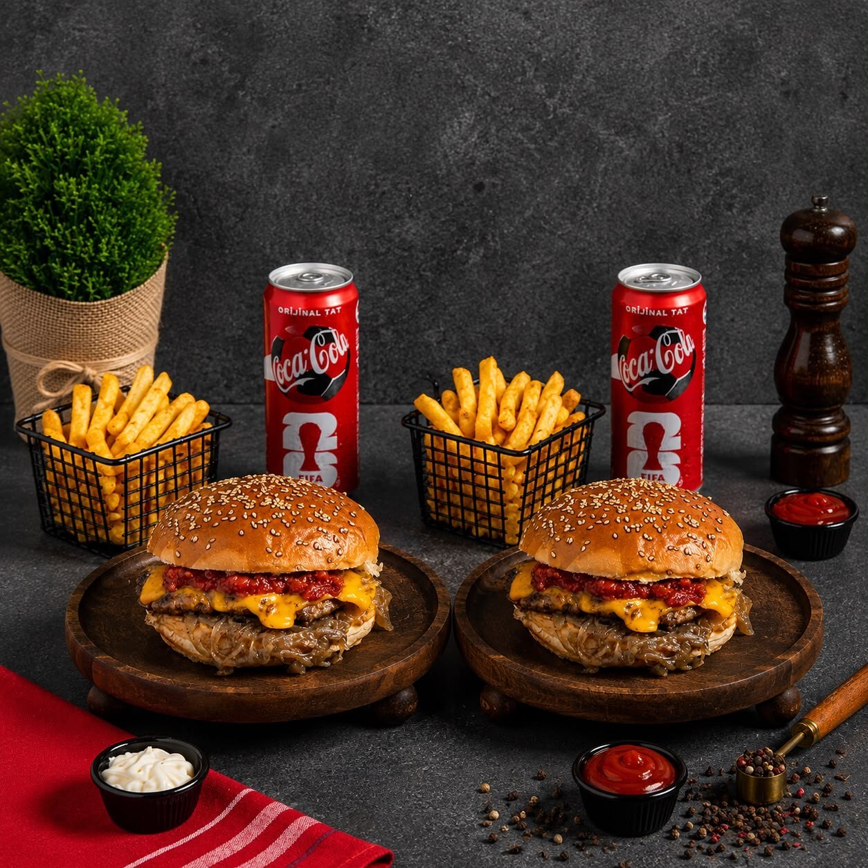 2 Kişilik Mexica Burger Menü