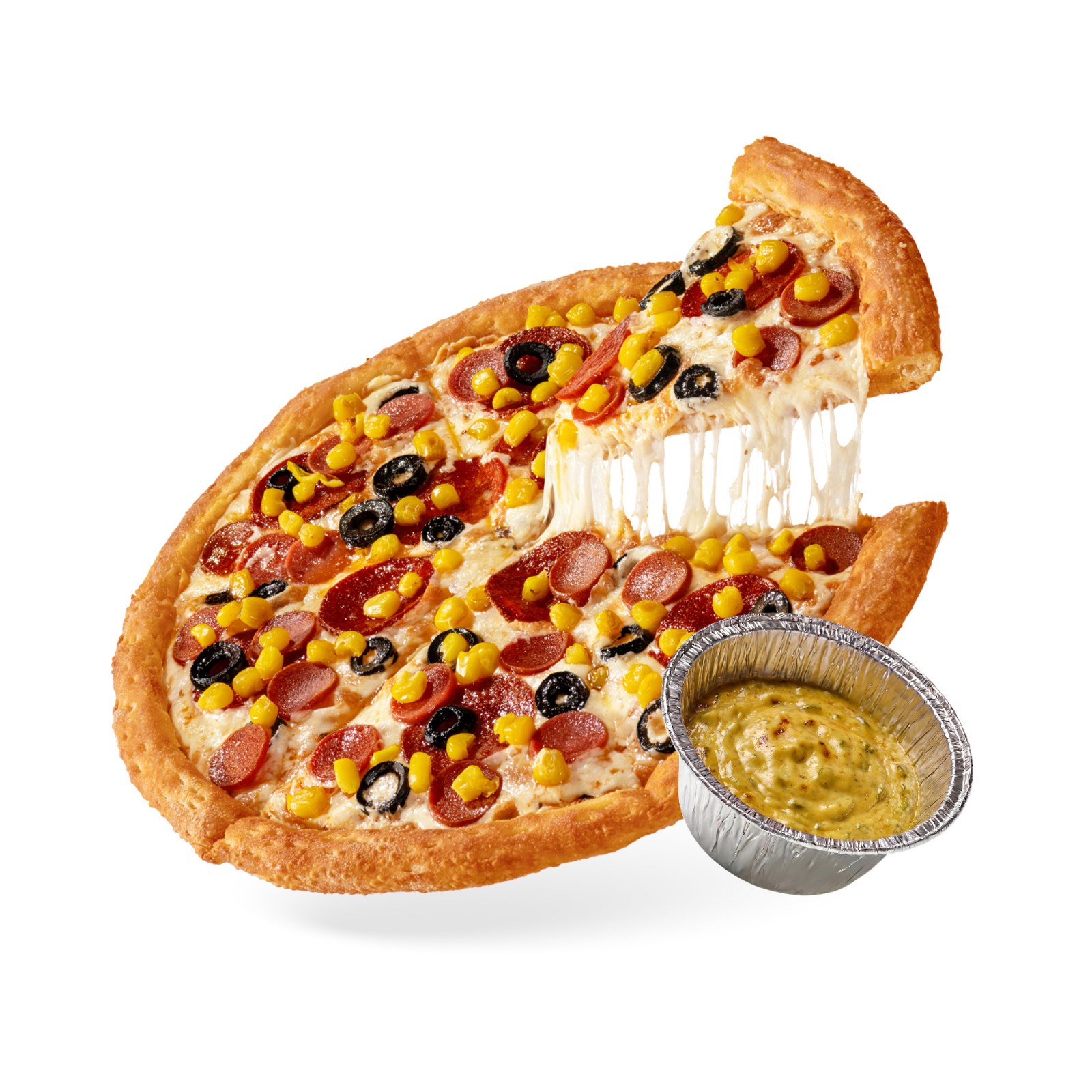 Orta Boy Karışık Pizza & Sıcak Sos