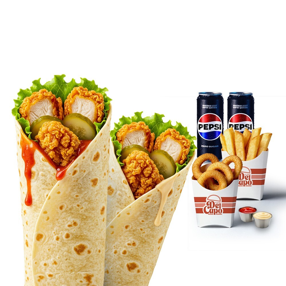 Süper Avantaj 2'li Wrap Menü