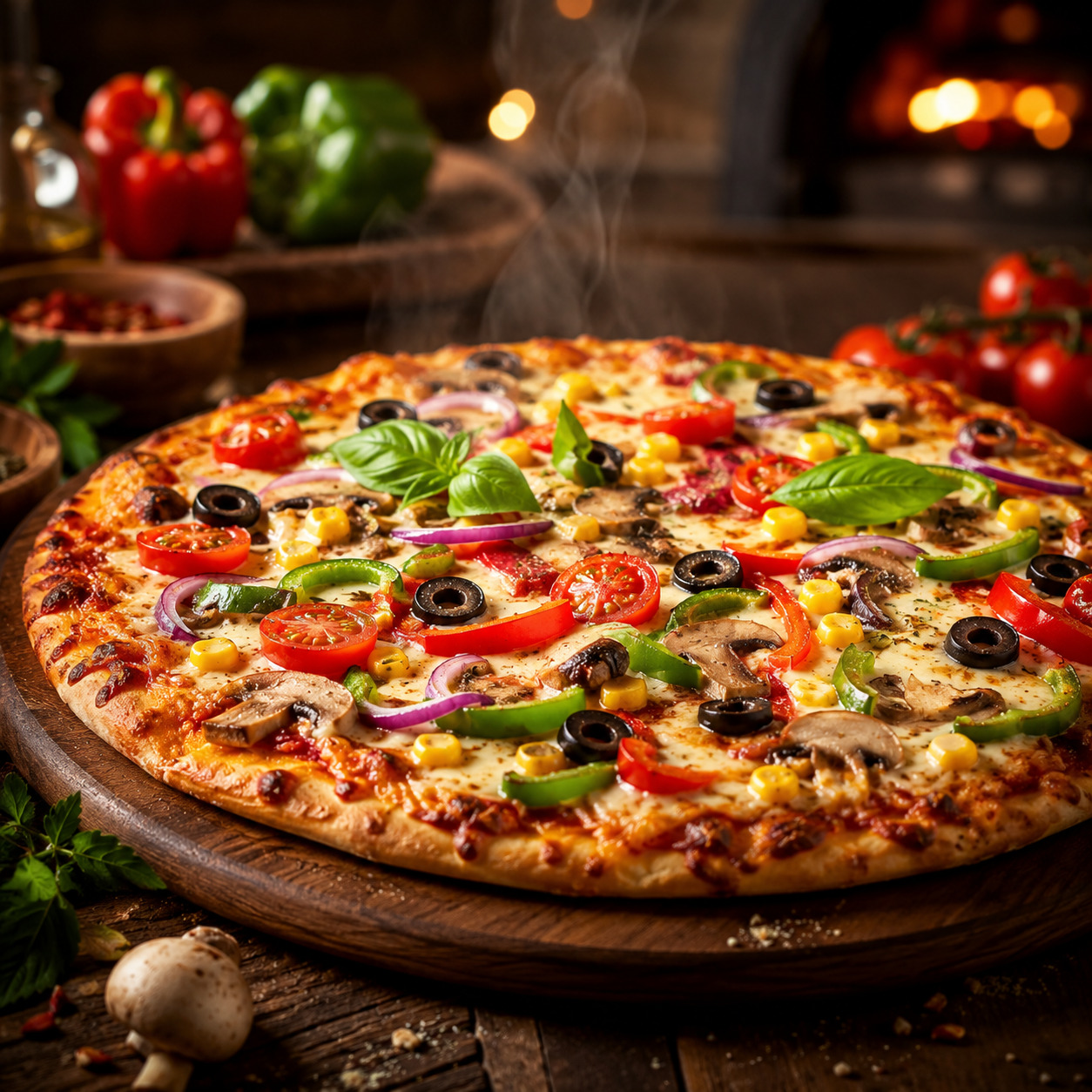 Orta Boy Vejetaryen Pizza
