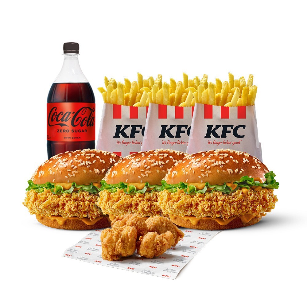 3’lü Zinger Menü