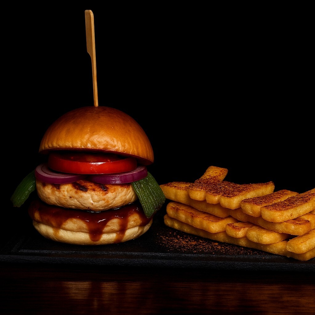 BBQ Tavuk Lokum Burger