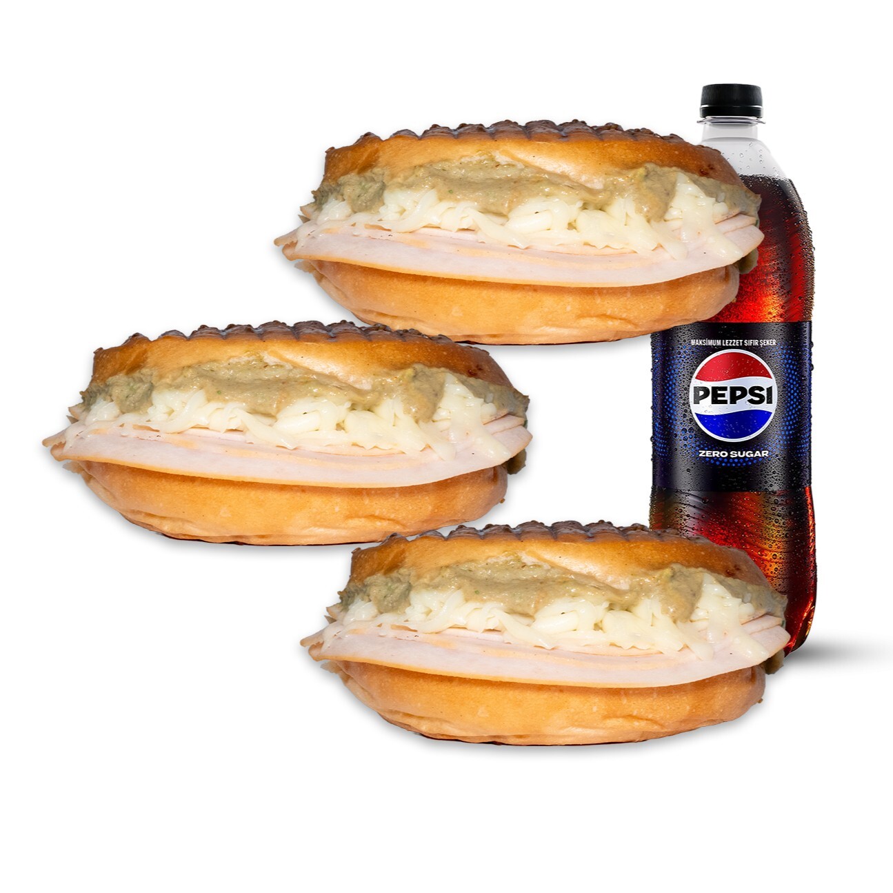3'lü Pesto Soslu Tost Menü