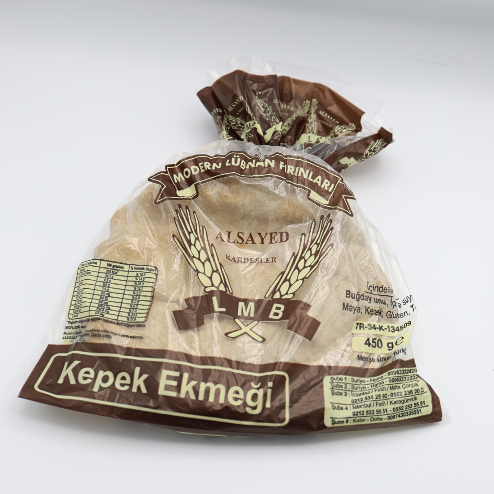 Kepek Ekmeği 450 Gr