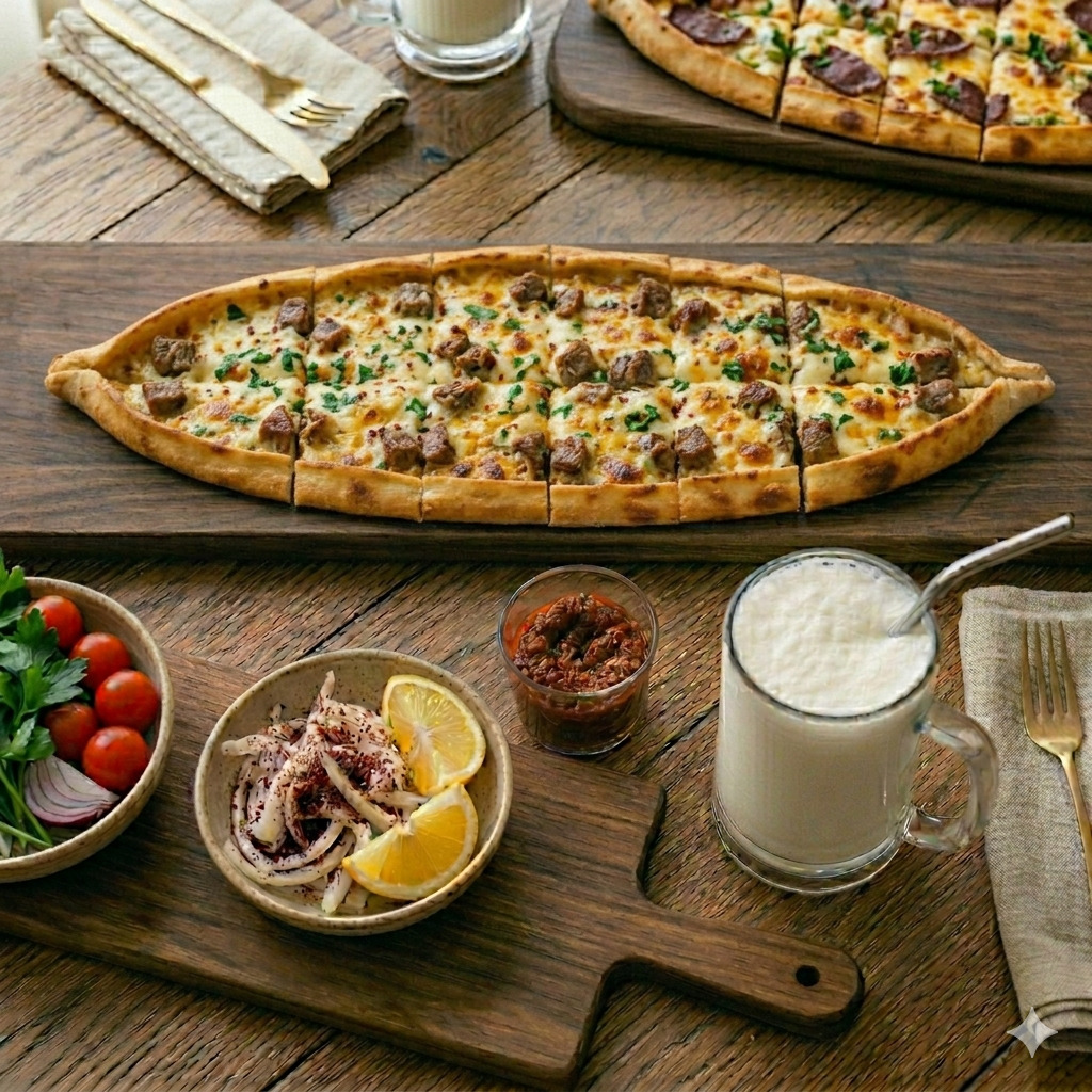 Kuşbaşılı Kaşarlı Pide