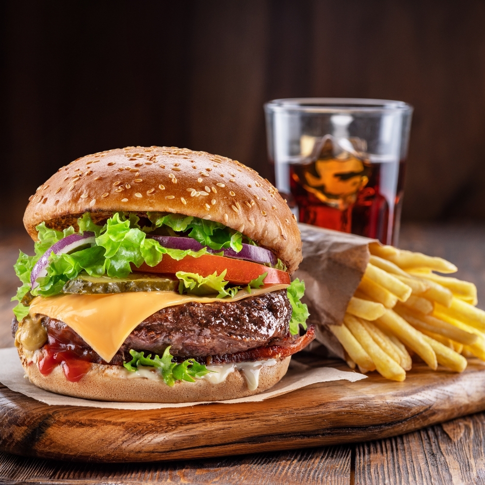 Acı Chilli Mayonezli Burger Menü