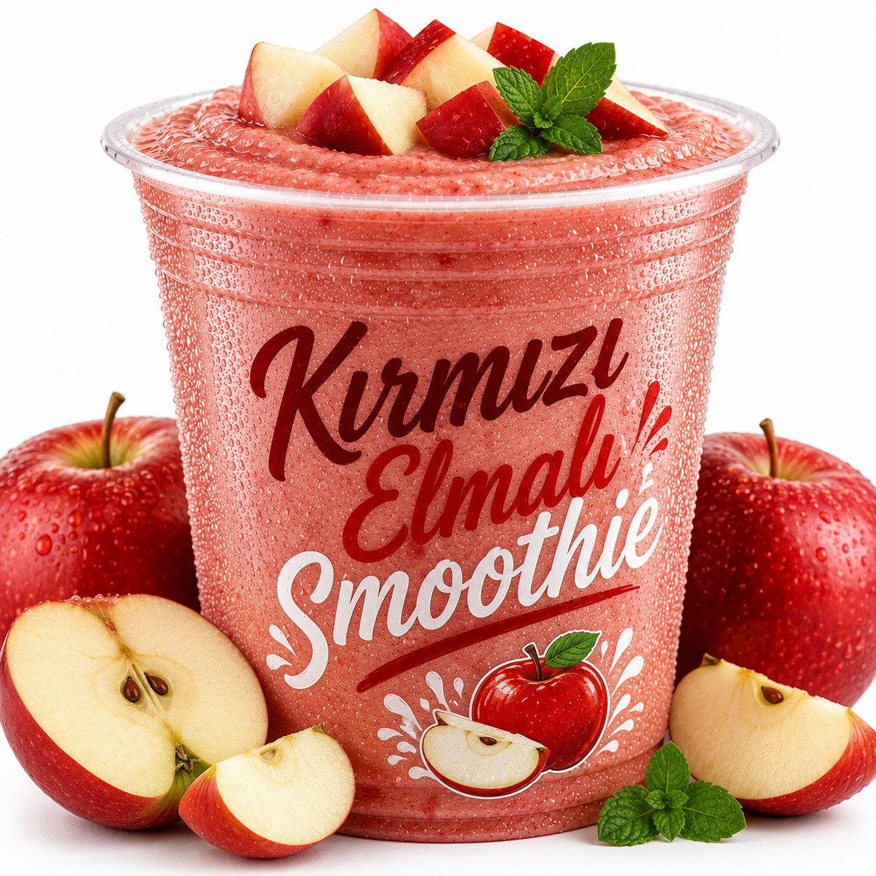 Kırmızı Elmalı Smoothie